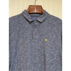 Jack Nicklaus Polo Shirt Mens XL Gray Heather Embroidered Bear Golf Short Sleeve